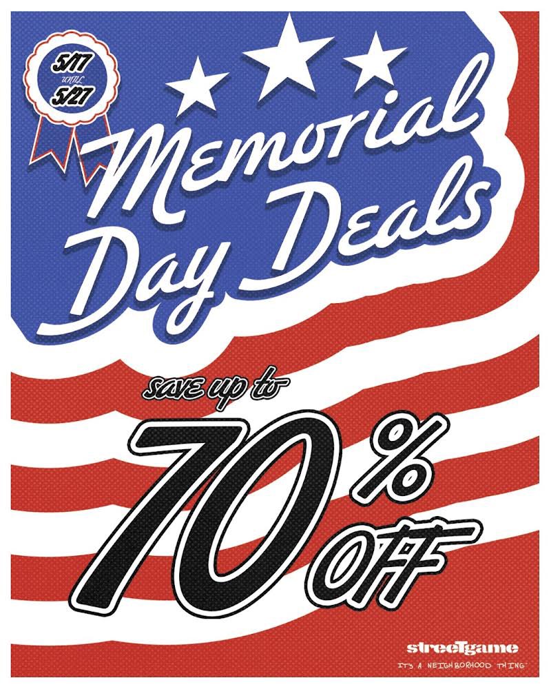 Helping you save is one of the ways we like to celebrate on this special Holiday. How are you celebrating? 🇺🇸

#memorialday #memorialdaysales #streetgameusa #itsaneighborhoodthing #celebrate #rememberance #history