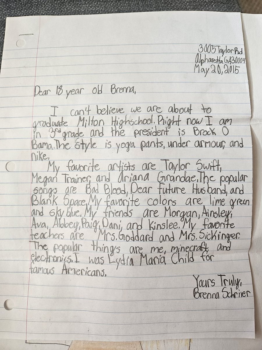 superheroRDN's tweet photo. @becca_s_goddard Brenna just read the letter that she wrote to her 18 year old self in your class in 2015 😔 so sweet. Thank you for the assignment. https://t.co/P2yRXSu7rI