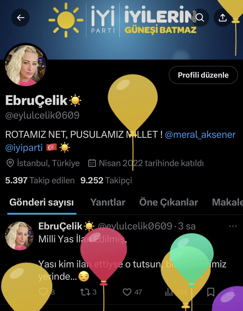 Çabuk balonlarımı patlatın bugün benim günüm🤞🎈🥳🎂