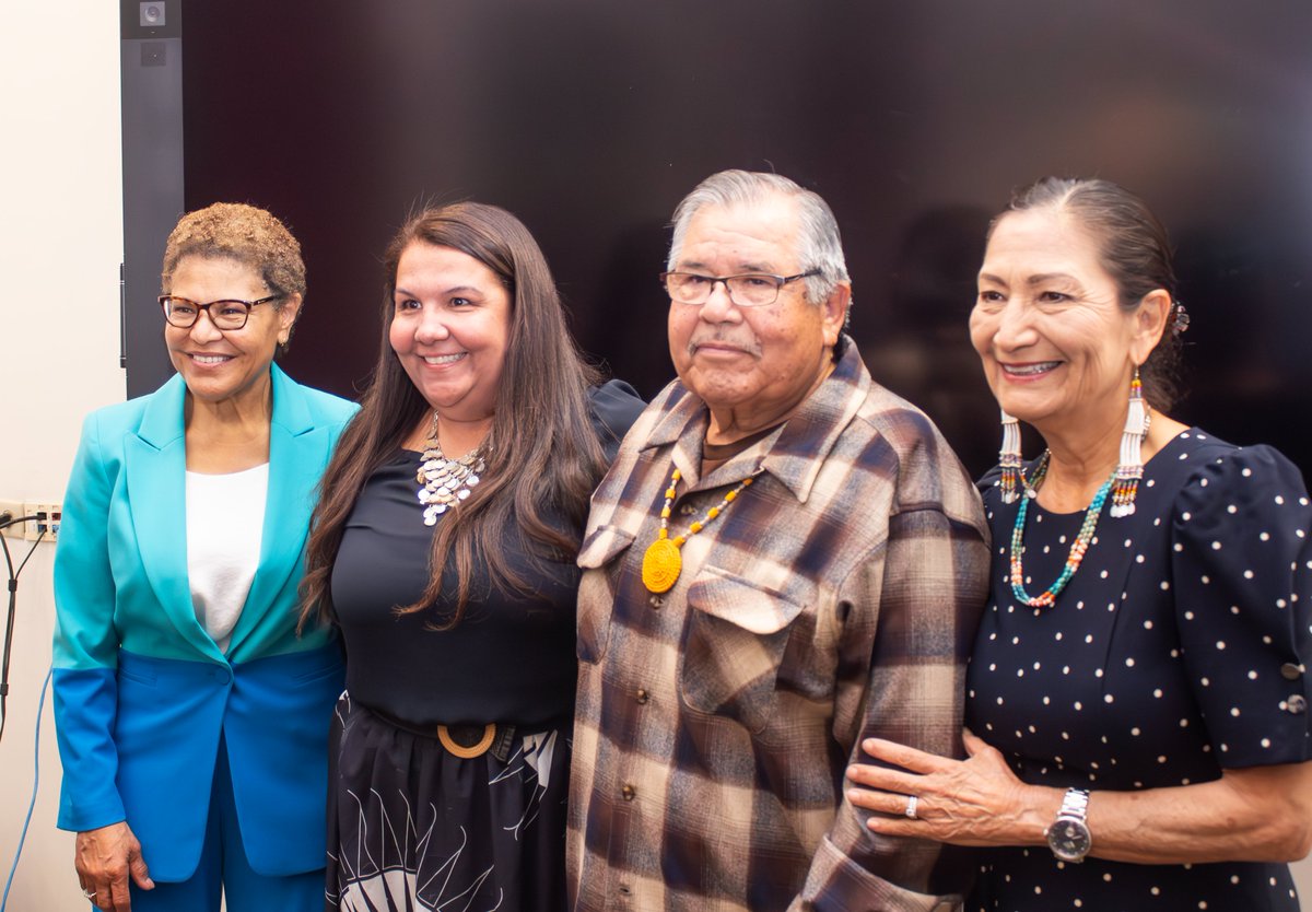 We are grateful to have the opportunity to grow our relationship with Native American leaders from across the Los Angeles region. Thank you @SecDebHaaland and the @NAICommission for being a leading voice to the broader dialogue on indigenous issues.