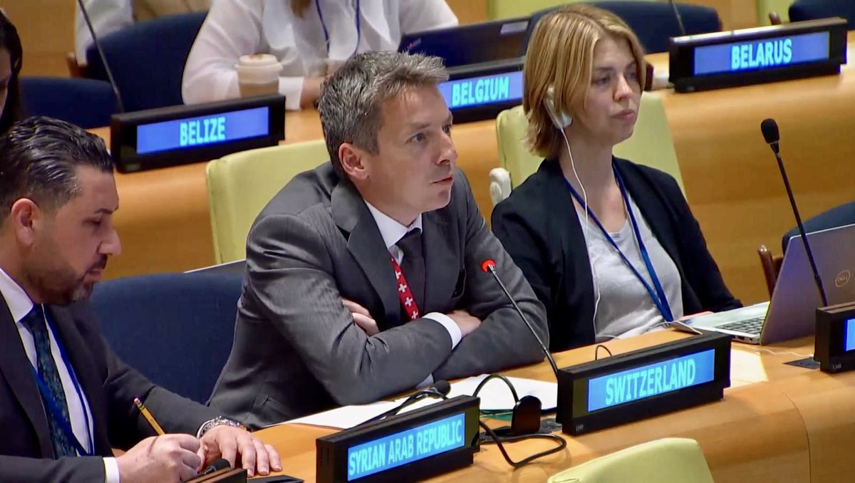 Reform of the🇺🇳Security Council At today's intergovernmental negotiations meeting,🇨🇭welcomed IGN's Co-Chairs drafts🇦🇹🇰🇼contribution to the #PactForTheFuture as an important step in driving forward #UNSC reforms & ensuring a more ➡️Representative ➡️Accountable& ➡️Effective Council