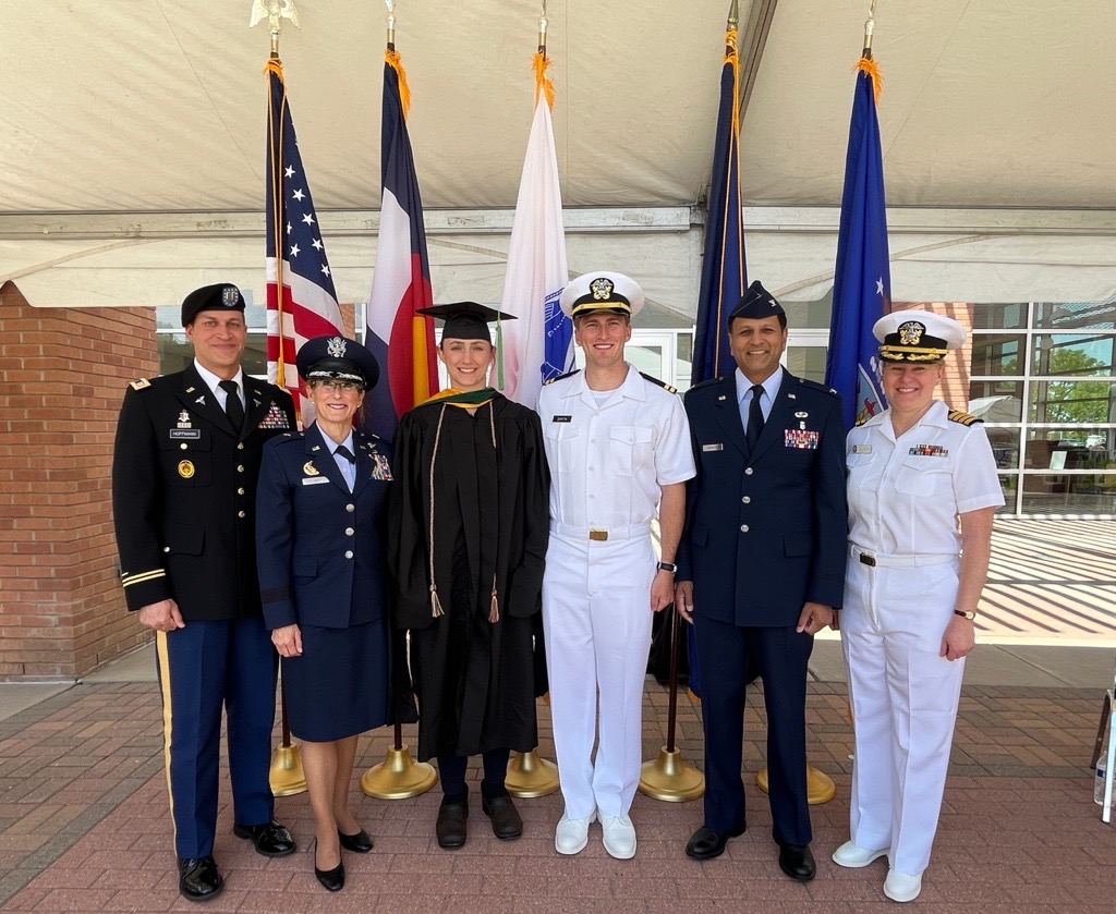 Congratulations to this year's HPSP graduate, LT Anthony Smyth, MD, and @CUCombatCenter Scholar graduate, PO1 Maria Michelotti, PA, your dedication and achievements are inspiring! We can't wait to see the amazing things you will accomplish in the future.