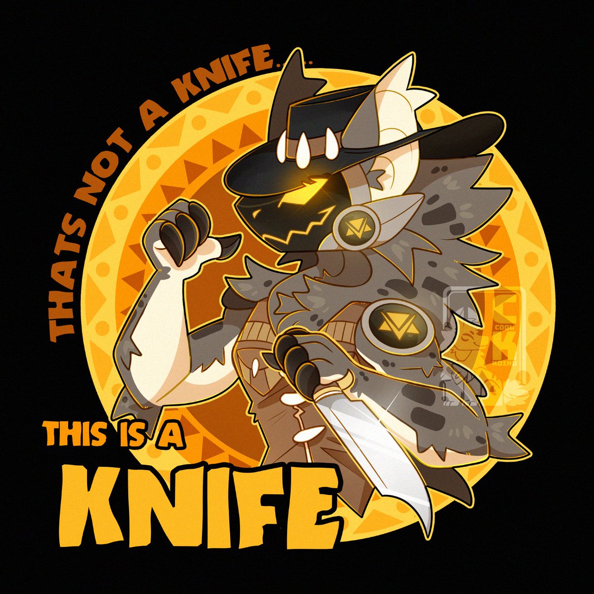 CoolKoinu's tweet photo. 🔪 That's not a knife... 
                                                   THIS IS A KNIFE 🔪

Early teaser of the Protodile set from @BossMonstaLV

▫️▫️▫️▫️▫️▫️▫️▫️
#Protogen #Furry #Bossmonsta

🔪▫️🔪▫️🔪▫️🔪▫️🔪▫️🔪 https://t.co/c9VGYOE4Tp