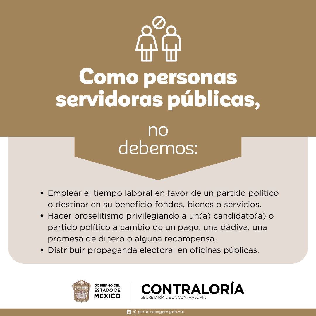 Durante el #ProcesoElectoral, mantente informado sobre tus derechos y responsabilidades. Participa de manera consciente y en línea con las normativas. ¡Juntos fortalecemos la democracia en el #Edoméx! #BlindajeElectoral