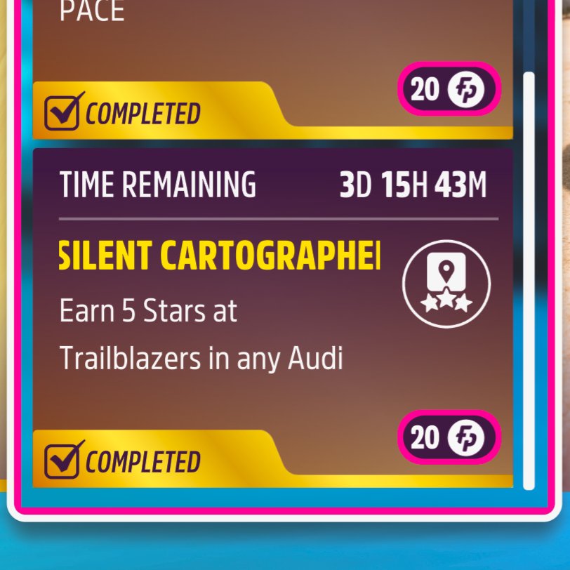 Struggling to complete the 'Silent Cartographer' daily challenge for earning 5 stars at Trailblazers in any Audi? Try it in any Rimac... Thank us later. #FH5 #Forza #ForzaHorizon5 #SilentCartographer