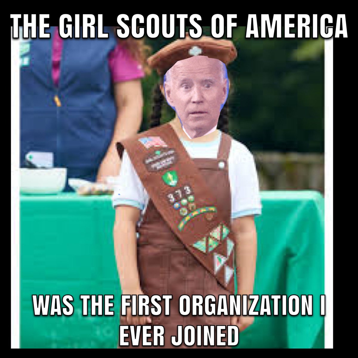 Joe Biden lied again saying the NAACP was the first organization he joined..it was the girl scouts according to previous claims(jk)!!

#FJB