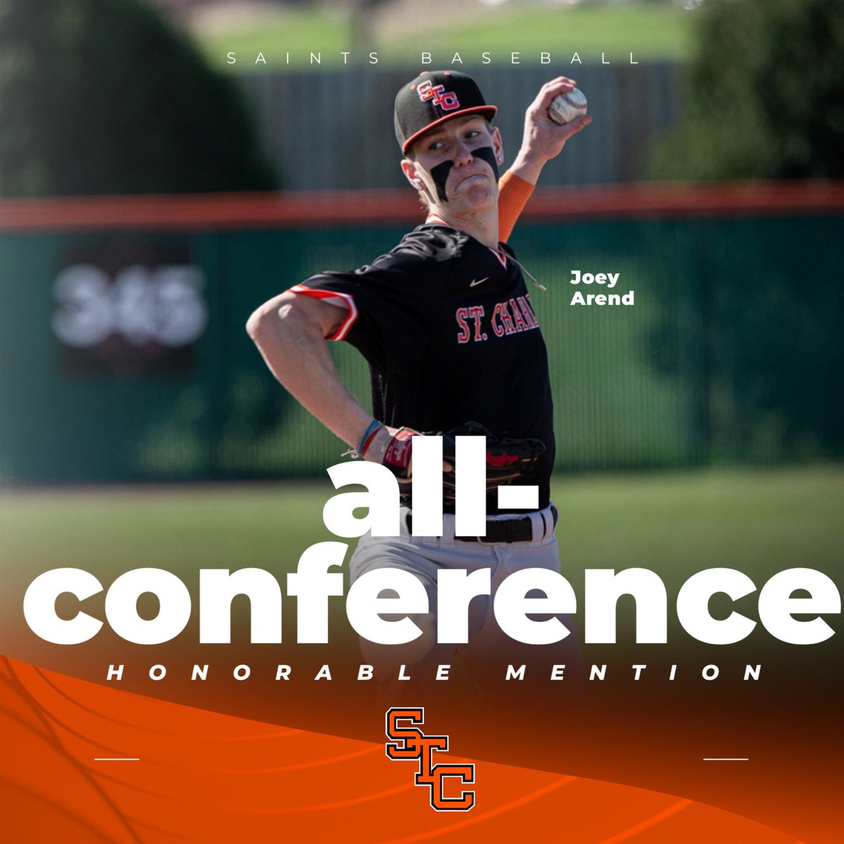 A big congratulations to Junior OF/P Joey Arend for his DuKane All-Conference Team Honorable Mention recognition. Much deserved! Congrats, Joey! #BeTheStandard⚜️⚾️