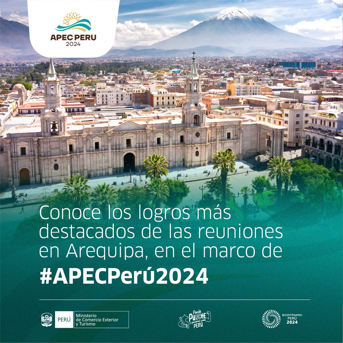 El #Mincetur ha logrado importantes hitos durante la reunión de altos funcionares en #Arequipa en el marco de #ApecPerú2024.

Conoce cuáles son los más destacados 👇