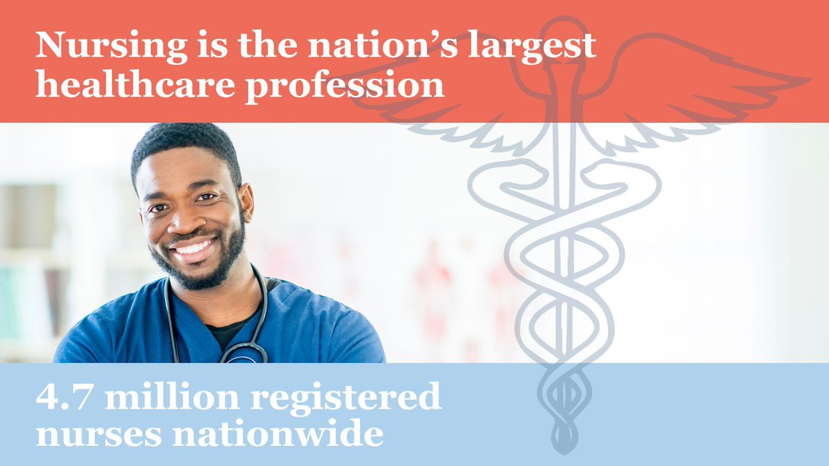 Nursing is the largest healthcare profession in the U.S., w/ 4.7 million RNs across the US! This doesn't include the 1.4m CNAs, 60k CMAs, and 974k LPN/LVNs! Remember to thank a nurse—May is Nurse's Month! #NursesMonth #NurseAppreciation #RNA #CNA #CMA #LPN #LVN #KindnessMatters