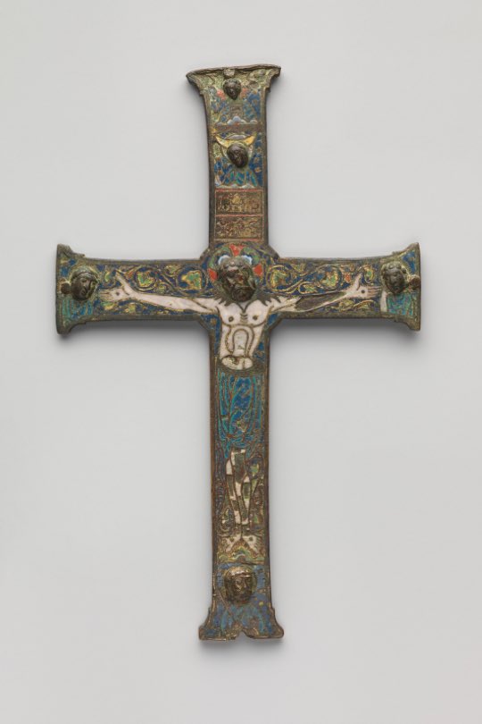 'Meditation on Jesus Christ crucified is a precious balm which sweetens all pains.' - #SaintPauloftheCross 📷 Crucifix by Unknown Artist (1190)/Courtesy of the Metropolitan Museum of Art CC0 Images. #Catholic_Priest #CatholicPriestMedia