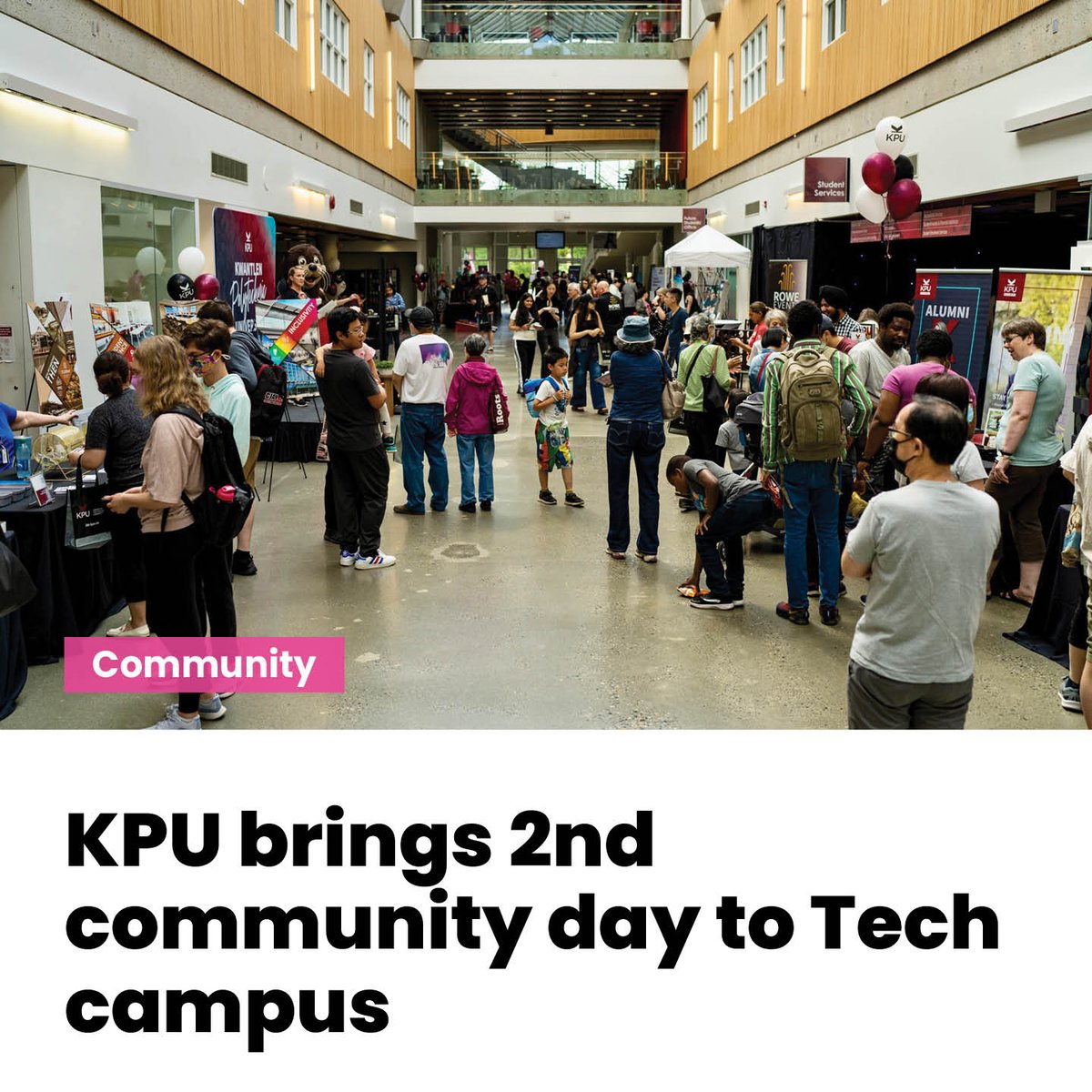 #COMMUNITY: KPU brings 2nd community day to Tech campus

Locals can learn more about the university’s initiatives and services on May 25

#KPU #KwantlenU #CommunityDay #Cloverdale
ow.ly/O1qW50RNA1G