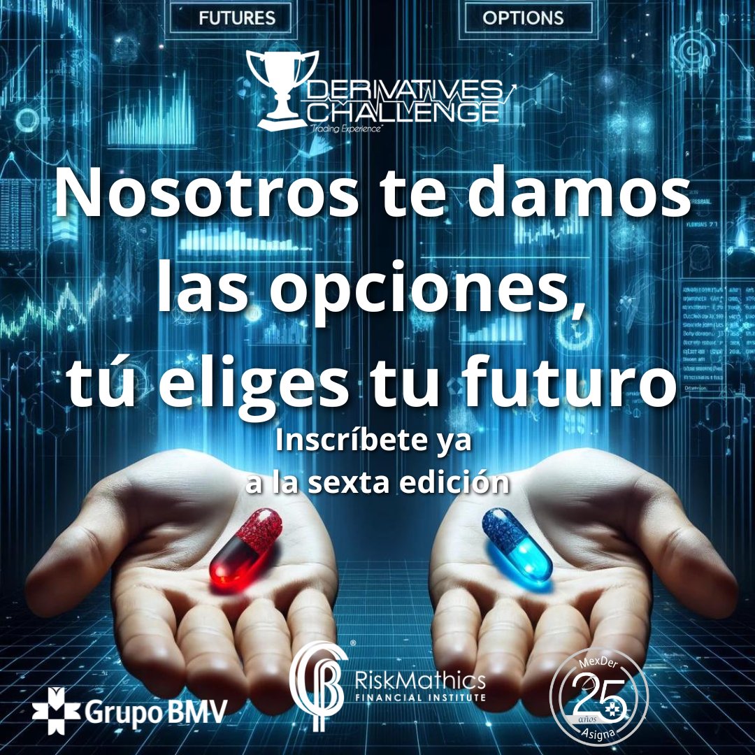 DerivativesHull's tweet photo. Aprende y compite operando con instrumentos derivados en la sexta edición del "Derivatives Challenge - John Hull Award"  🏆 

Sumáte a la sexta entrega:
https://t.co/3jk2gvAerP

#derivativeschallenge #sextaedición #futurosfinancieros #opcionesfinancieras https://t.co/px9L5dPZYx