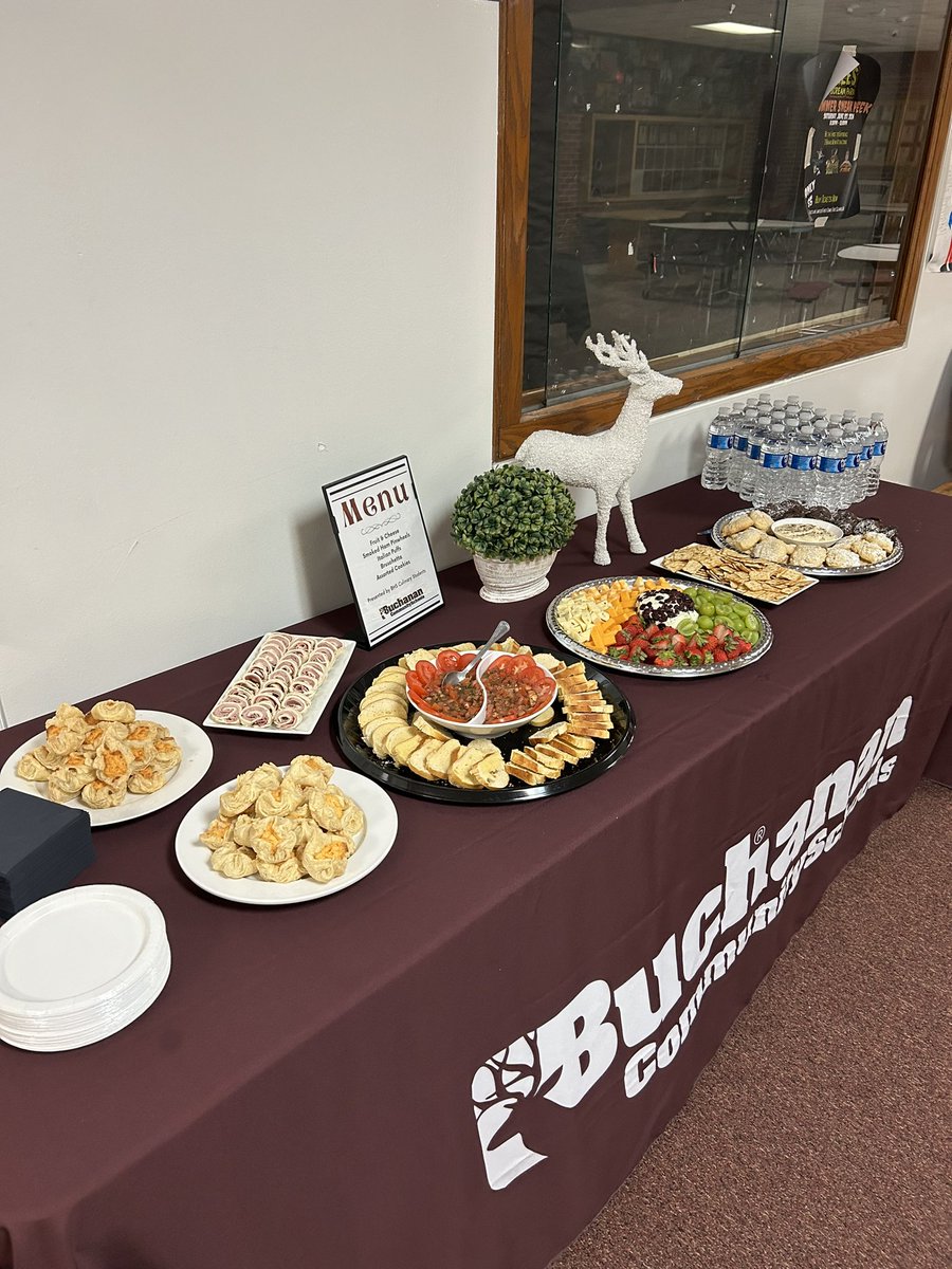 CteBuchanan's tweet photo. Special thanks to the Buchanan Culinary program for catering appetizers for tonight’s School Board meeting. #BucksCTE https://t.co/BnwVJ5r99O