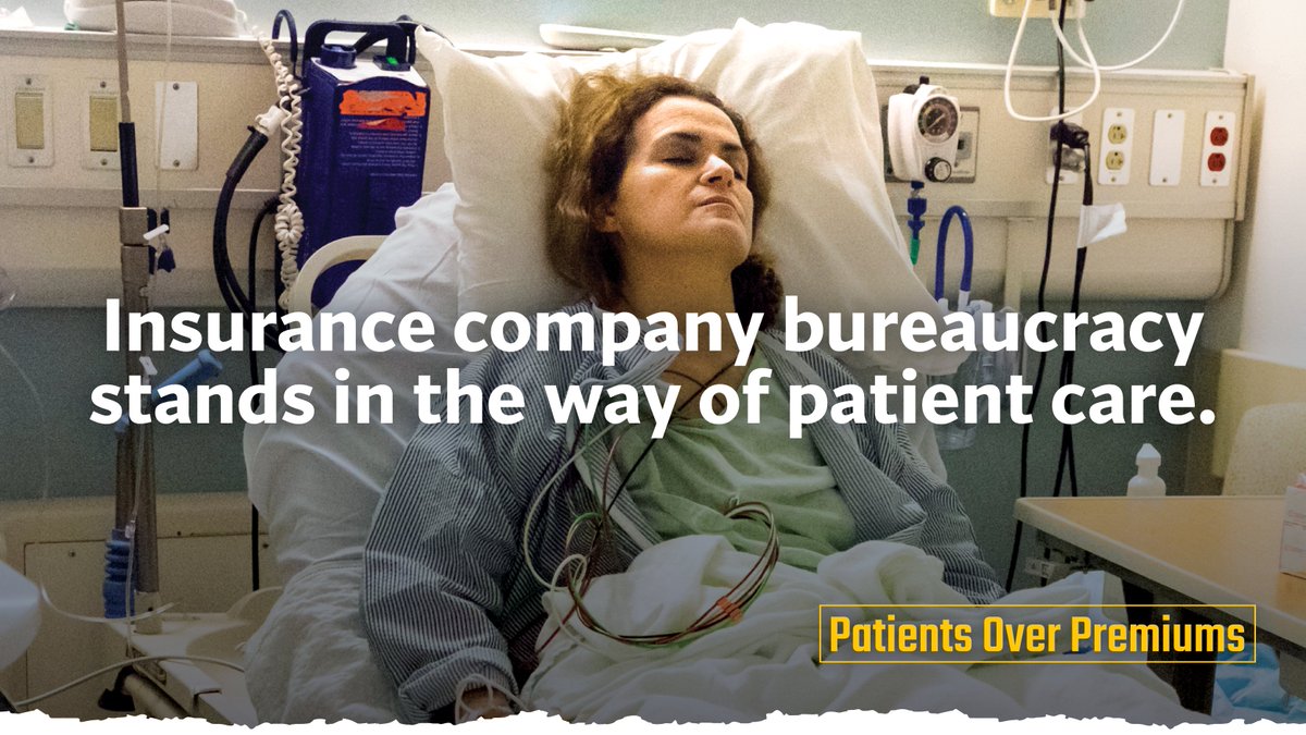 CalHospitals's tweet photo. On any given day, 4,500 hospital patients in CA wait hours or days to be discharged due to insurance company delays. These companies sit on their hands and aren’t keeping their legal commitment to ensure access to timely care. #HoldInsurersAccountable https://t.co/WLlII8blxD
