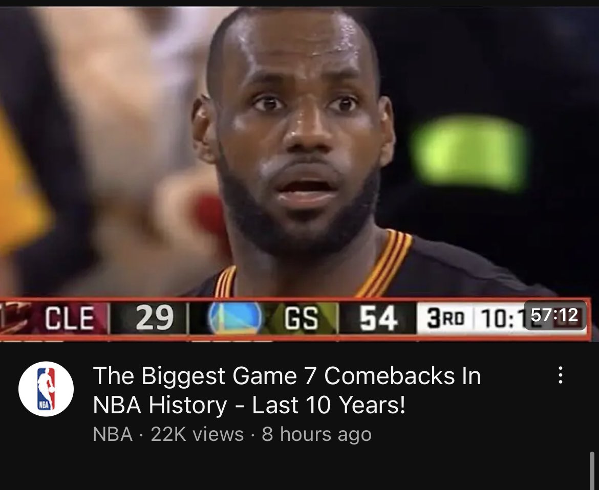 The official NBA YouTube channel shamelessly click-baiting LMFAOOOOOO