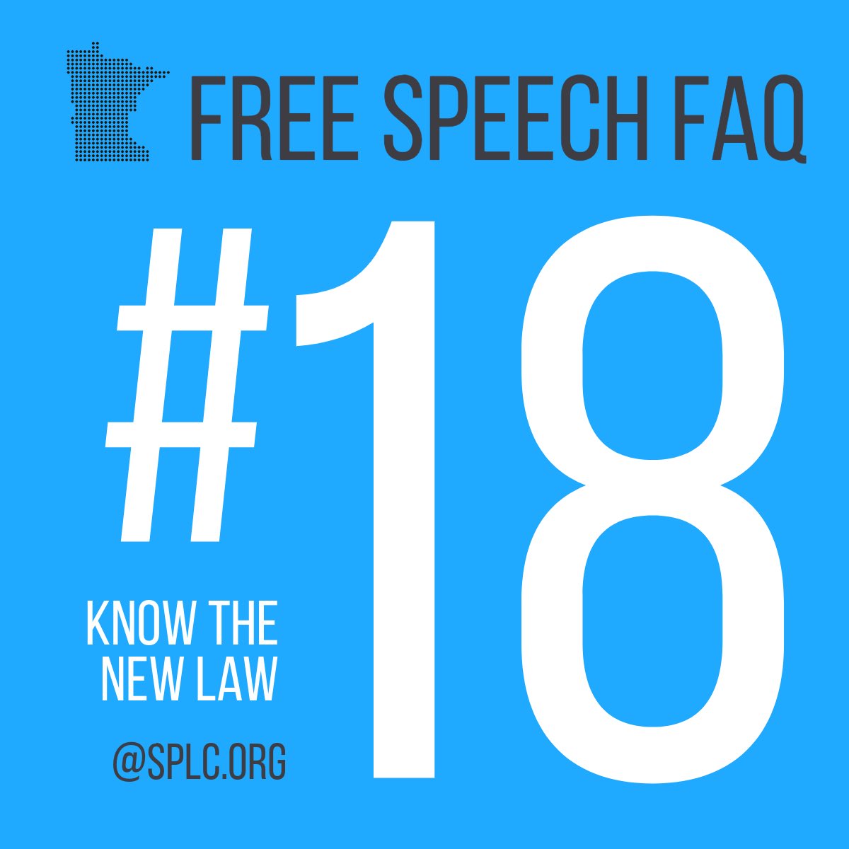 PREP TIME. Want to understand what the law means for students, advisers, and administrators? Check out SPLC’s new guide to the MN law: splc.org/know-your-righ…