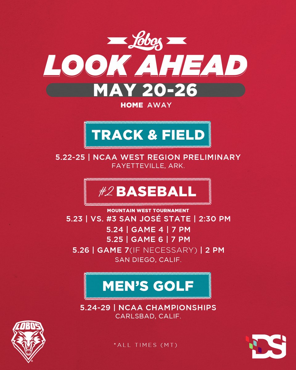 This week's Look Ahead, brought to you by DSI #GoLobos