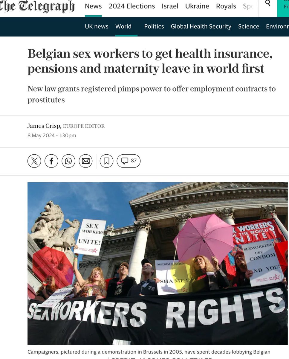 🚨“Under the law, if a prostitute refuses a client more than 10 times over six months, a pimp can trigger an intervention by a government mediator but cannot sack the employee.” ⚠️ Coercion, this time in the form of employment contracts, was always inevitable, while prostitution