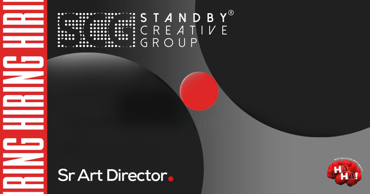 Senior Art Director Aranıyor – STANDBY CREATIVE GROUP 👇 Başvuru ve Detaylar: ajansgiller.com/ilan/senior-ar…

#artdirector #grafiktasarımcı #ajansgiller