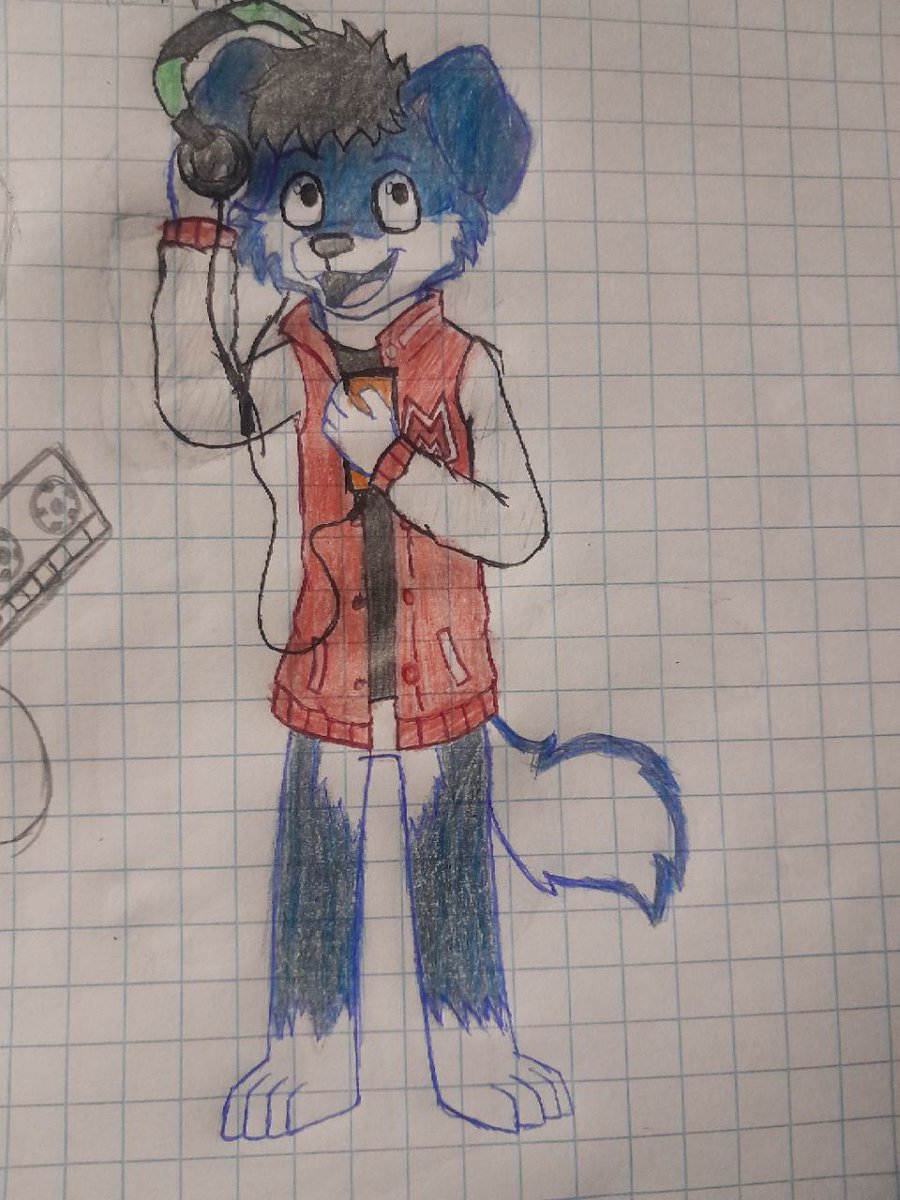 truefreakstar's tweet photo. Ya tengo Fursona!! 😆😆😆
Su nombre es "Lycan".
Un perro 🐕💙.
Le agradezco mucho a la persona que me lo dibujó. A partir de este dibujo servirá de base para más de ellos ek el futuro 😁😊. https://t.co/XtJYi261by