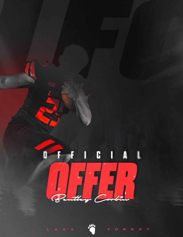 After a great meeting and camp with Coach Cat, I am exited to announce my 5th offer from Lake Forest‼️‼️<a href="/LFC_FOOTBALL/">Jim Catanzaro</a> <a href="/M_Gorogianis87/">Mark Gorogianis</a> <a href="/oc_football/">O'Connor Football</a> <a href="/CoachCole42/">Coach Cole</a> <a href="/lmzworld_/">LIMITZ™️</a> <a href="/Maseroddy/">AZ Speed Guru</a> <a href="/PrepRedzoneAZ/">Prep Redzone Arizona</a> <a href="/azc_obert/">Richard Obert</a> <a href="/gridironarizona/">Gridiron Arizona</a> <a href="/CoachPerrone/">Coach Perrone (My Recruits)</a> <a href="/MyRecruits_/">My Recruits</a> <a href="/CodyTCameron/">Cody Cameron</a> <a href="/AZPreps365/">AZPreps365</a>