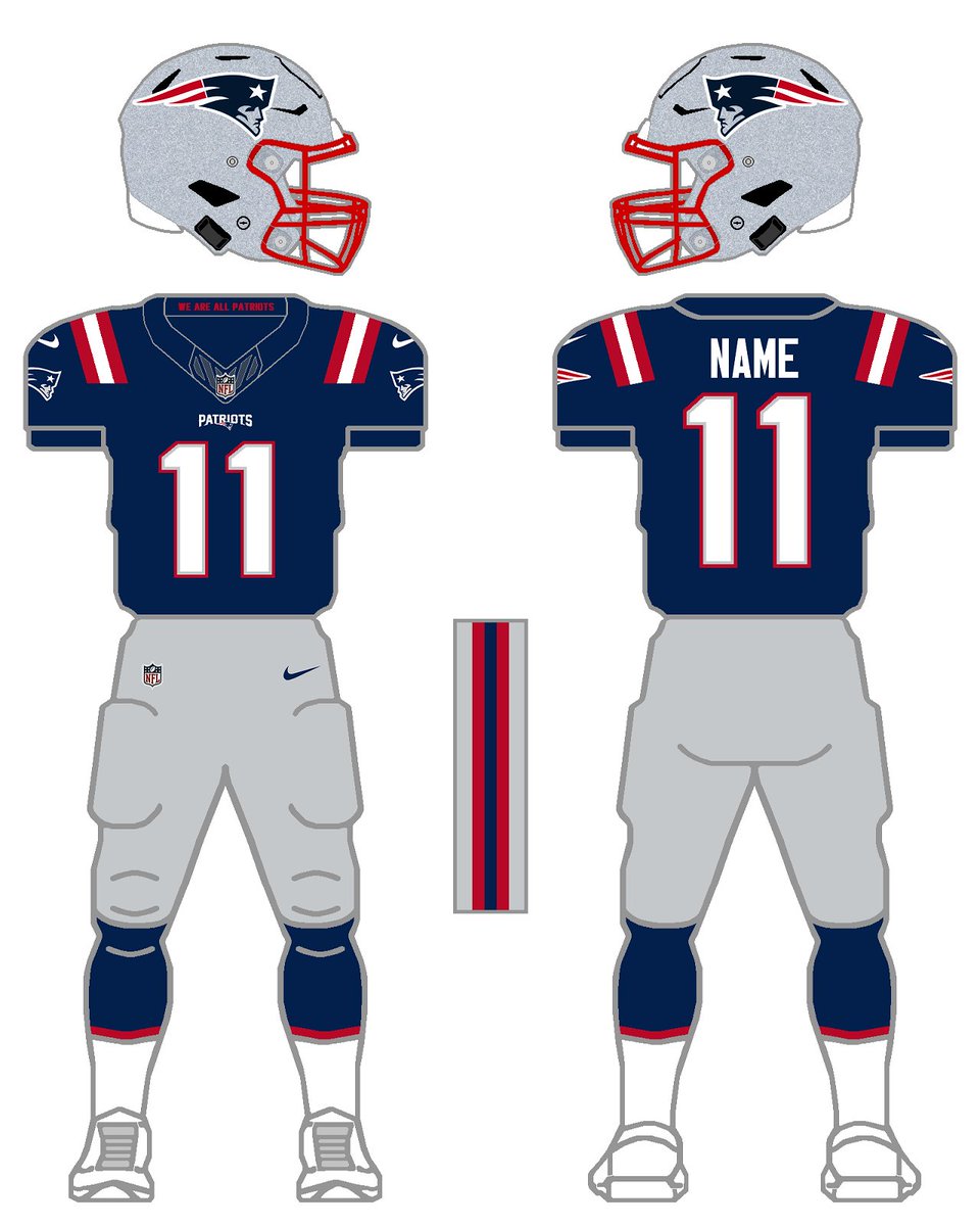 Oh, it must be that 🕡 time again to ask the #Patriots to bump the Navy/Gray combo to primary status.