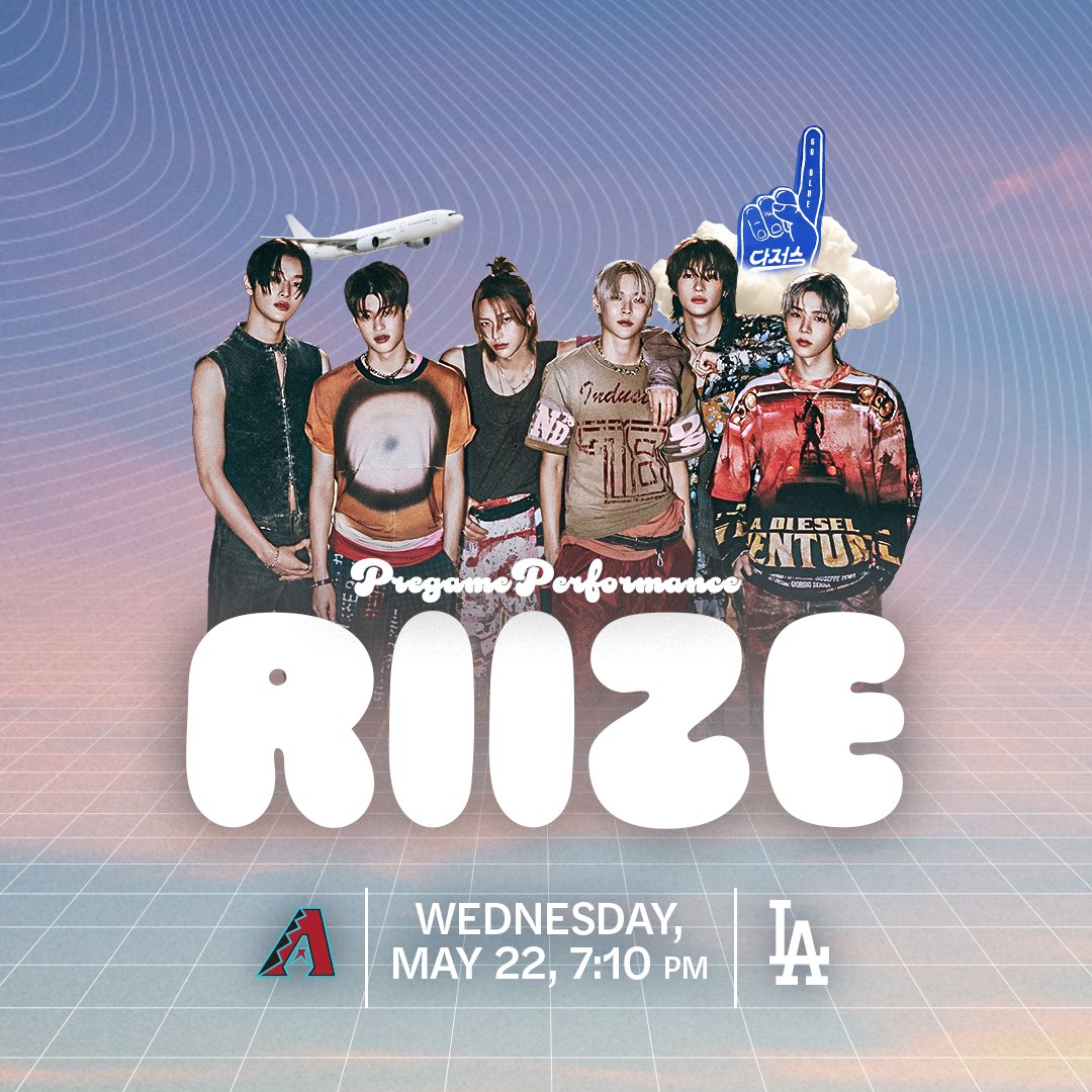 RIIZE up, Dodger Stadium. @RIIZE_official will be here on 5/22 for