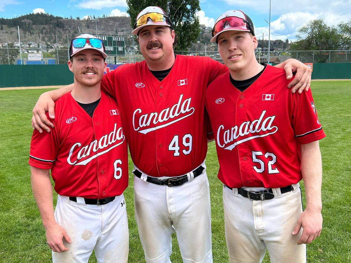 Nick White, Justin Schofield and Cam Patton represented Nova Scotia well this weekend out in Kelowna, BC as they helped Team Canada capture the Kelowna May Days Fastpitch Tournament. Great job fellas!