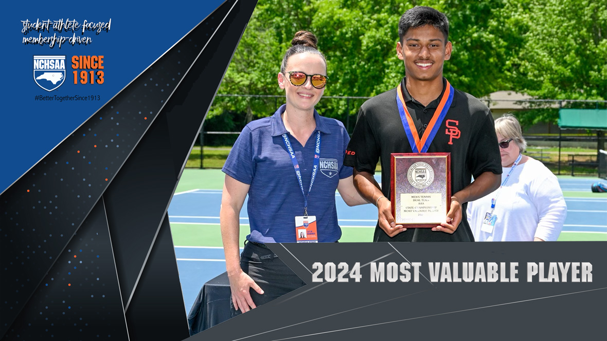 It was a great day for 2024 NCHSAA Men's Dual Team Tennis!!! 1A & 3A results. 1A Champs: Elkin HS; MVP: Owen Jennings (Elkin HS) 3A Champs: South Point HS; MVP: Shive Patel (South Point HS) #NCHSAATEN nchsaa.org/2024-mens-dual…