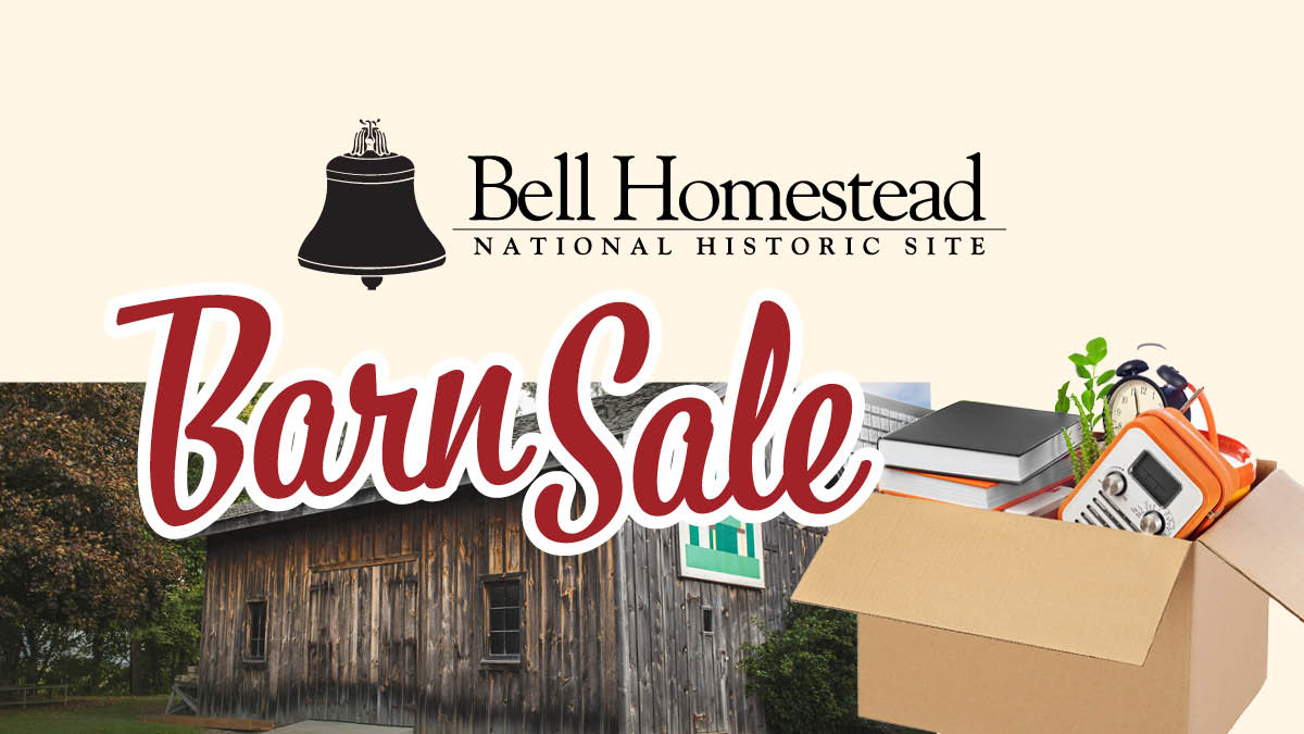 Bell Homestead's Barn Sale is on May 25, 2024! Buy that must-have gadget, chic furniture or quirky find, drop by 7 am to 11 am. You can also donate your usable items! You're junk, could be someone else's treasure! Drop off at Bell Homestead or arrange a pick-up at 519-756-6220.