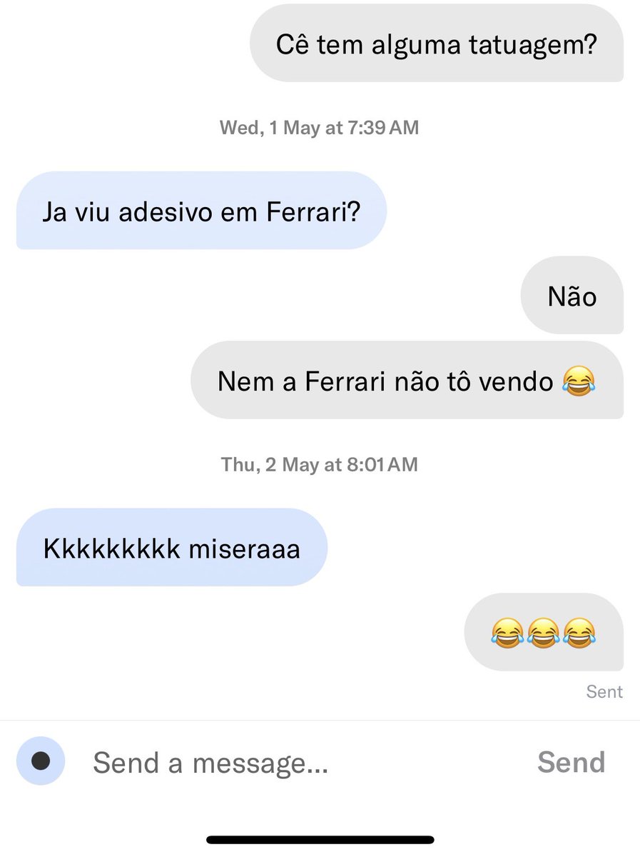 pauladobes's tweet photo. Não sei pq não arrumo ninguém 🫠
Eu também: https://t.co/tlyfG3go89