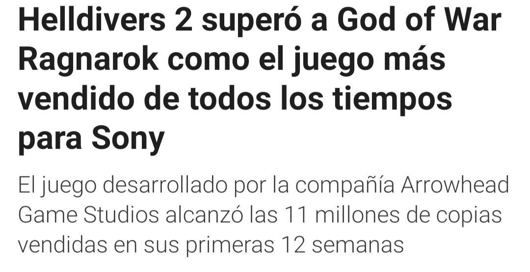 -Estudio pendiente al jugador y al feedback de este.
-Juego como servicio que no te exprime la cartera y que puedes conseguir todo sólo jugando.
-Divertido y desafiante con y SIN amigos.
-Precio justo para su calidad.

No me cansaré de repetirlo, Helldivers 2 es MI GOTY del 2024