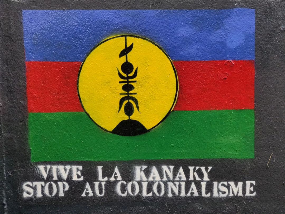 'Long live Kanaky, Stop Colonialism'

Stencil in Nantes, France in solidarity with the ongoing uprising in French ruled New Caledonia.