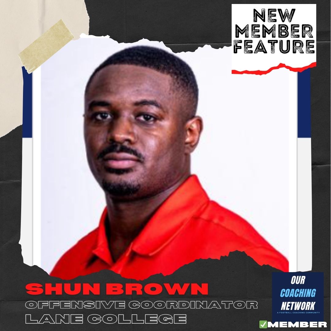 🏈New Member Highlight🏈 @ShunBrown06 is the Offensive Coordinator, Wide Receivers & TE’s Coach at Lane College ✅ He's one of the Youngest OC's in CFB at 27! He's also spent time at Louisiana Monroe & was a 4 year starter at Arizona👏 Welcome to the Network, Shun!