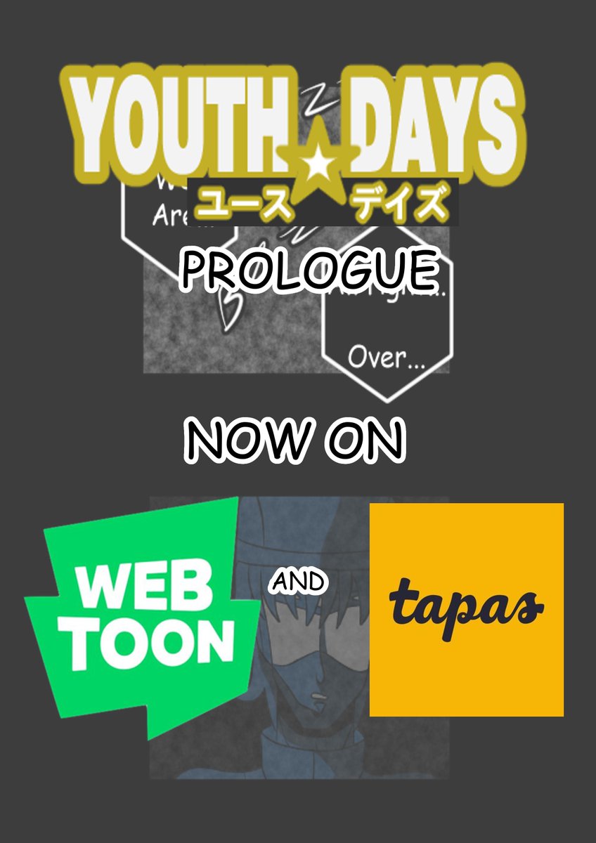 The first chapter of Youth☆Days is now on Webtoon!

You can read it here:
webtoons.com/en/canvas/yout…

Don't miss it!

#Webcomic #SupportArtists #IndieComics #YouthDays #ProjectYOUTH #ComicCommunity #Patreon #WEBTOON