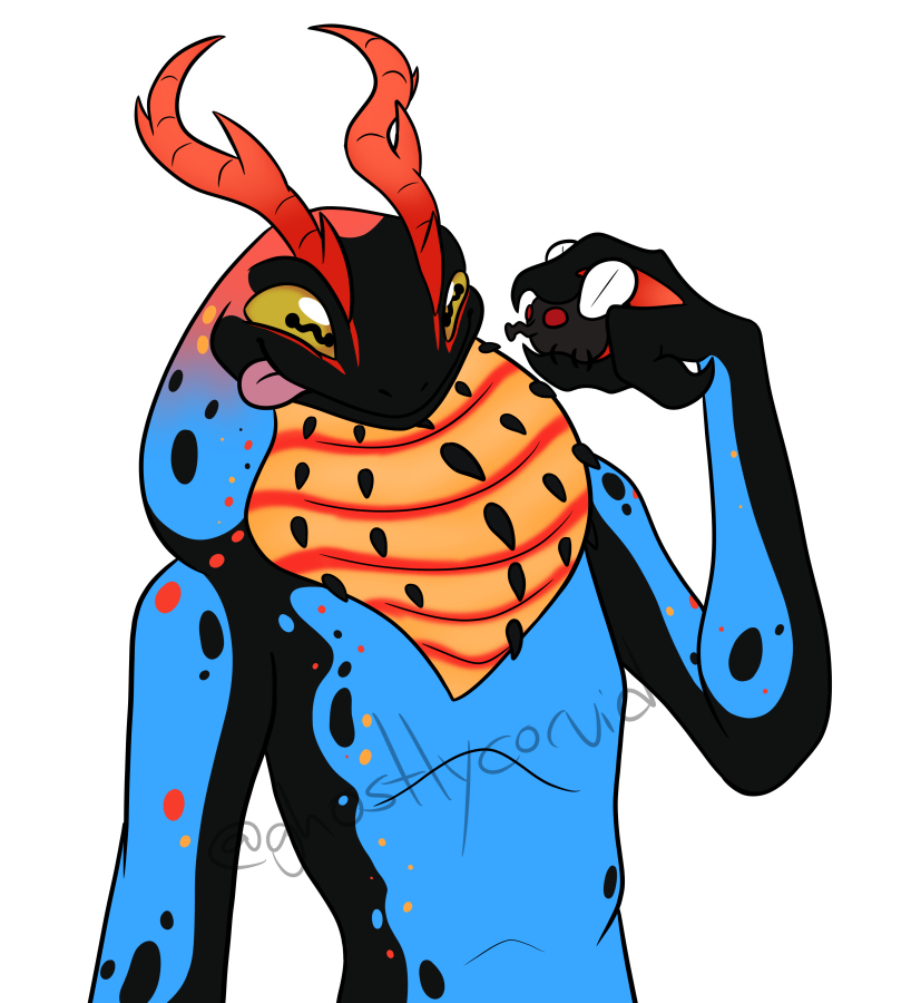 ghostlycorvid's tweet photo. Trade with @RodentBlood of this super fun froggy lad! ADORE his colors! https://t.co/wIzacIQArC