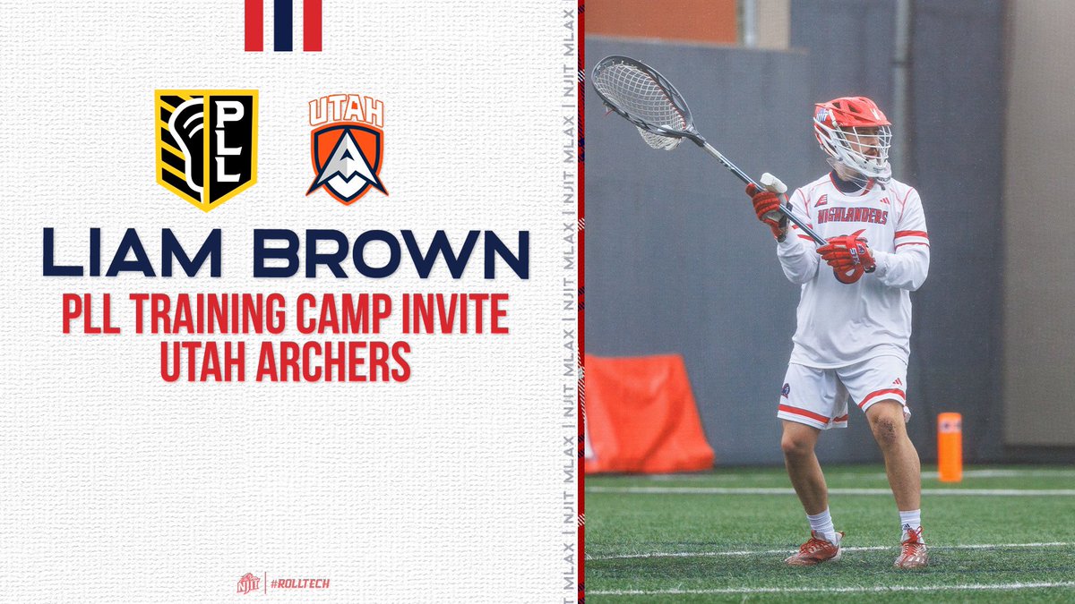NJITMLAX's tweet image. Newark➡️PLL

Liam Brown has been added to the Utah Archers training camp roster. Congrats to Liam for becoming the first Highlander to earn an opportunity with @PremierLacrosse !

#OGT #FPO #AEMLAX