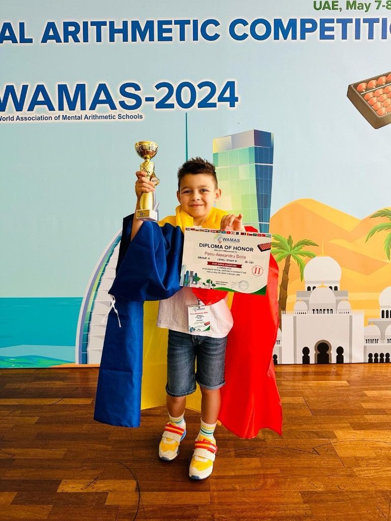 We're thrilled to share that Alexandru in Year 2 clinched second place in his category at the Dubai 2024 International Mental Arithmetic Competition, a prestigious event hosted by WAMAS, the Worldwide Association of Mental Arithmetic Schools. #ProudtobeCSB #InspiringSchoolStories
