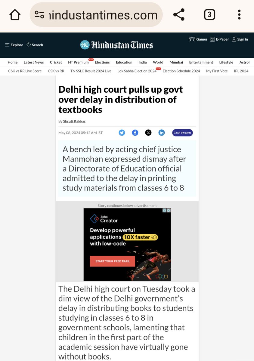 @AamAadmiParty Delhi Education Model ❤️ 
- teachers ko salary nahi 🤷
- schools band 😭
- bachon ko kitaab nahi 🤮