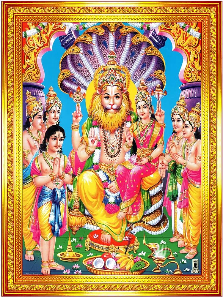 श्री नृसिंहाय नमः🙏🙏🙏 श्री नारायणाय नमः🙏🙏🙏 भगवान श्रीनृसिंह सम्पूर्ण चराचर जगत का कल्याण करे🙏🙏🙏 श्रीनृसिंह प्राकट्य दिवस की हार्दिक शुभकामनाएं💐💐💐🙏🙏🙏