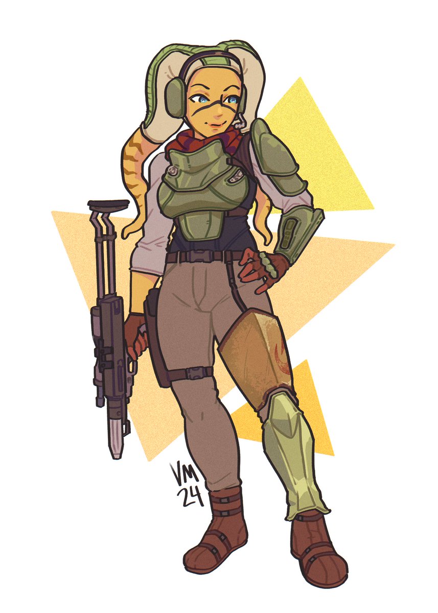 twi'lek rebel commando (redraw of a 2021 work)