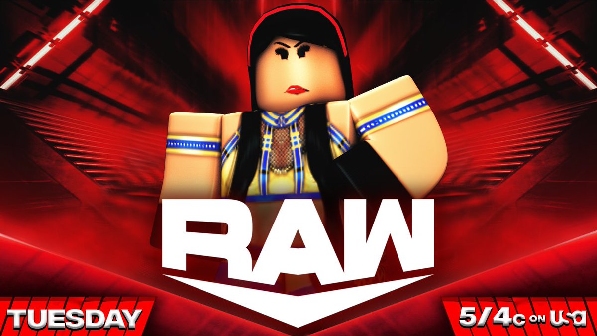 _WWERoblox's tweet image. -RAW-

@YaOnlyWatchOaki speaks out after winning her RAW Women's Championship #N1C 
-
@MalmellaRW takes on @dogs721 
-
@AmoraBIiss goes one on one with @agorashiII 
-
@YourEnderAvory is set to be in action 

#WWERaw