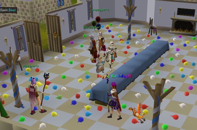 MitchellBoring's tweet photo. @JagexAsh Any chance for group-iron Falador drop parties? Wanted to have GIM birthday party and the birthday boy can't pick up any of his gifts from us. #osrs #Runescape https://t.co/fQEsmrbp83
