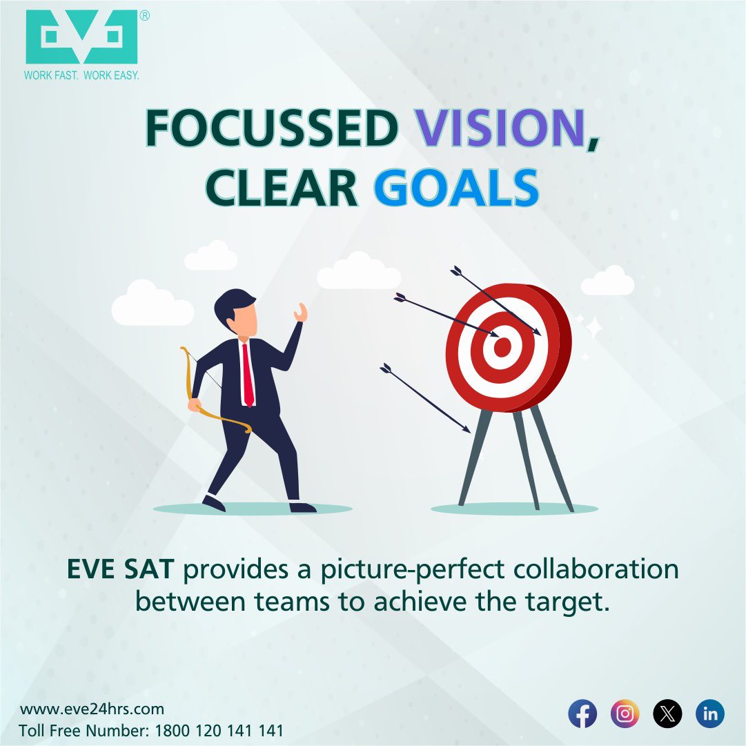 “Focused Vision, Clear Goals. EVE SAT unites teams for picture-perfect achievements.”

#FocusedVision #ClearGoals #TeamCollaboration #EveSAT #AchieveTogether #PerfectTeamwork #TargetSuccess #InnovationInAction #eve24hrs #kolkata