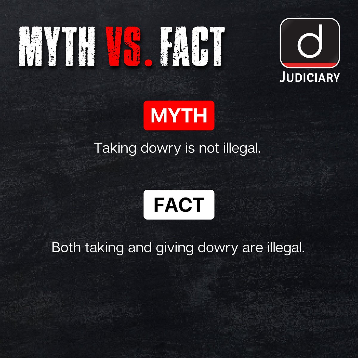 Let's dive into the world of the #Judiciary and uncover the truths that dispel common #Myths.

Check our website: drishti.xyz/website-Judici…

#MythsAndFacts #CLAT2024 #LegalFacts #Legal #Facts #Information #GeneralKnowledge #DailyFacts #RealFact #TrueFact #Lawyer #DrishtiJudiciary