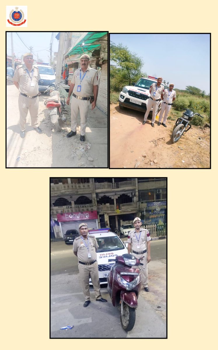 #Delhi #Police #PCR personnel recovered three #stolen #vehicles stole from various areas of Delhi. Vigil eye and sense of responsibility of PCR Staff is commendable. #DelhiPoliceUpdates #PCRUpdates @CPDelhi @DelhiPolice