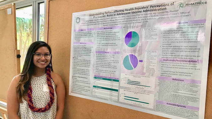 💉 Meliza Roman's study explored the awareness of Hawaiʻi physicians regarding pharmacists' roles in administering vaccines - Findings underscore the need for enhanced physician-pharmacist collaboration and additional pharmacist training ➡️ bit.ly/3wApf5r #UHMResearch