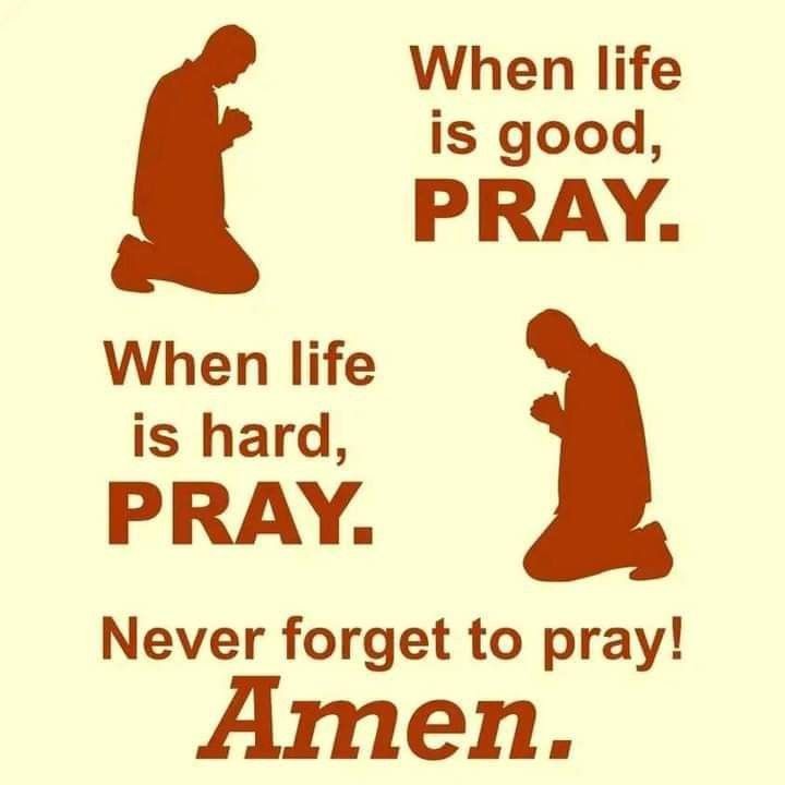 God is good always 🤝 Never forget to pray 🤝🙏🤲