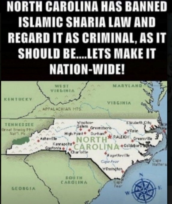 ALL STATES SHOULD BAN SHARIA LAW - It is incompatible with our Constitution and our way of life - Those who want Sharia Law to govern them should go to a country who uses Sharia to govern the people.