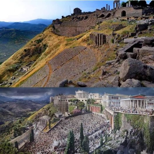 Before and after the ancient Greek city of Pergamon